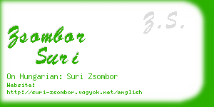 zsombor suri business card
